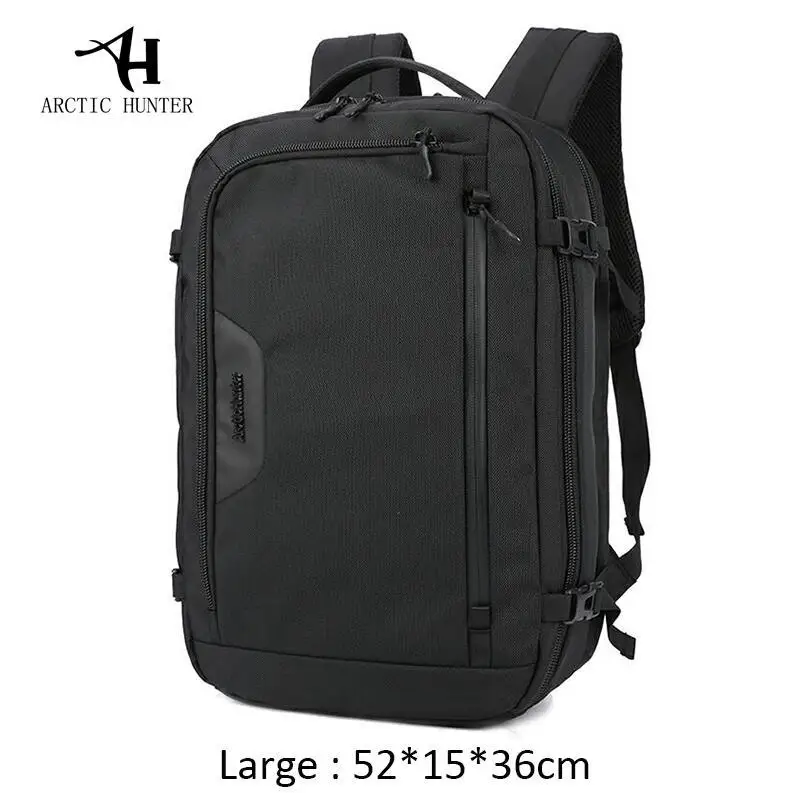 Black Large Arctic Hunter мужские рюкзаки сумка бренд высокого качества большой емкости ноутбук Mochila мужской водонепроницаемый рюкзак мужской - Цвет: Black Large