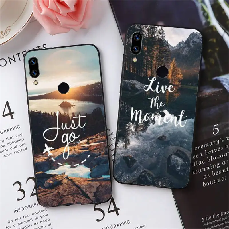 

Beach Mountain bule sky letter Phone Case For Xiaomi Redmi 4x 5 plus 6A 7 7A 8 10 mi8 8lite 9 note 4 5 6 7 8 pro