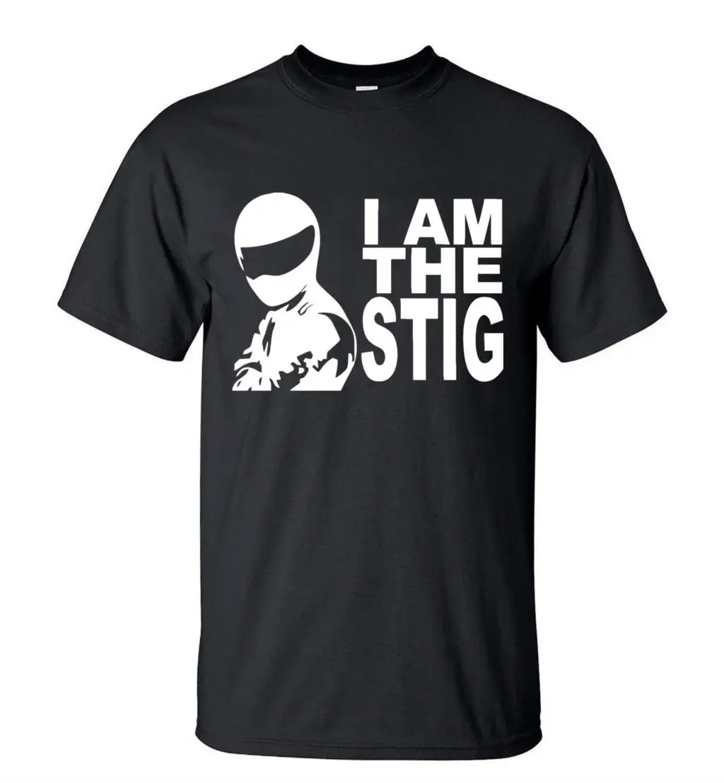 

I Am The Stig Letter Printed O-Neck T Shirt 2020 Summer New Arrival Short Sleeve T-Shirt Mens Casual Streetwear Hip Hop Tops Tee