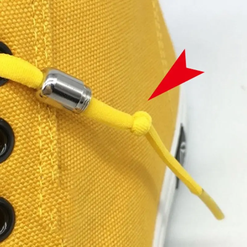 Для взрослых детей эластичные шнурки для обуви регулируемые DIY без завязок с металлическими пряжками