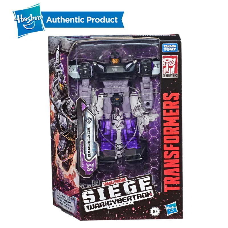 Barricade Hasbro Трансформеры игрушки поколения войны для Cybertron осада Делюкс Спрингер S36 WFC-S37 брунт Weaponizer гончий и красный сигнал тревоги - Цвет: Barricade