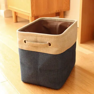 

Desk Storage Box Jute Holder Jewelry Cosmetic Stationery Organizer Case luggage Home Clothes Storage Case Sundries Toy Box