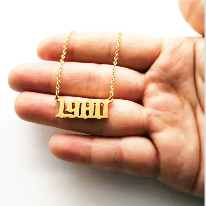 3 метра модные ожерелья с подвесками в виде цифр на год для женщин ожерелье