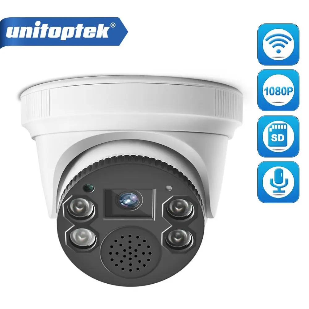 

HD 1080P WIFI IP Camera Audio Record 2.0MP Wireless Camera Onvif Night Vision Indoor Dome Camera 2-Way Audio P2P APP iCsee