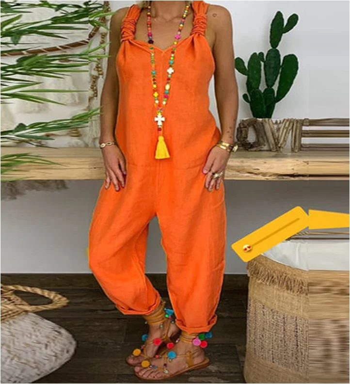 2019-Women-Casual-Solid-Strappy-Dungarees-Vintage-Cotton-Linen-Loose-Rompers-Party-Women-Casual-Long-Harem (4)