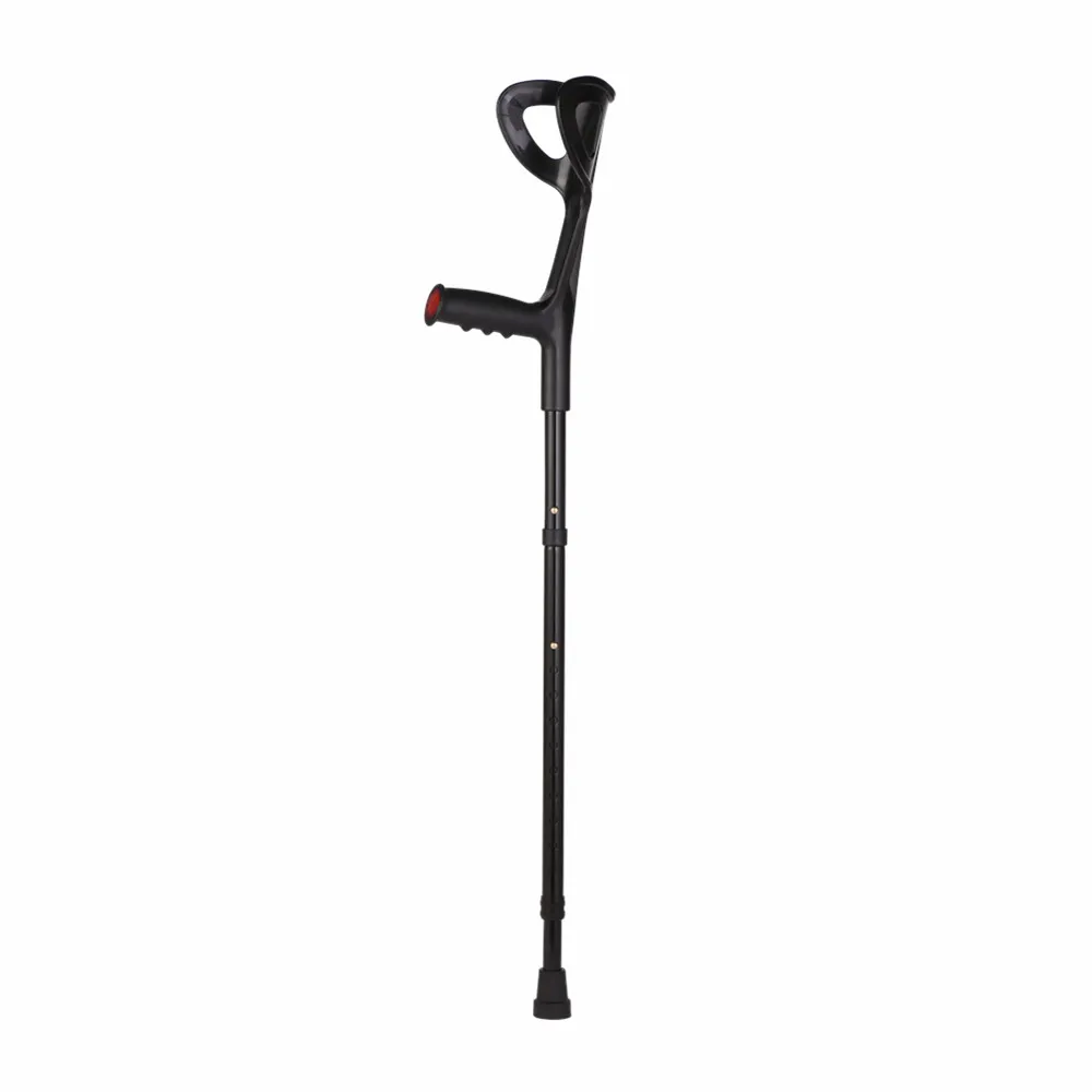 Lightweight Foldable Forearm Crutch, Aluminum Walking Stick,Height Adjustable, Ergonomic Handle with Comfortable Grip 2ZG-02BM