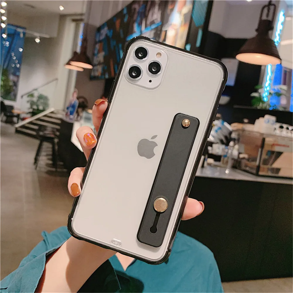 Lovebay ремешок Скраб чехол для телефона для iPhone 11 Pro Max XR XS X ультра тонкий прозрачный держатель чехол для iPhone 7 8 6 6s Plus