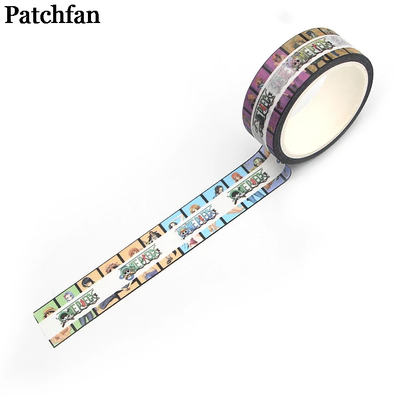 Patchfan Цельный купальник с героями из мультфильмов; Мужские Винтажные 90s Забавный "сделай сам" Скрапбукинг Washi маскирующая лента шаблон самоклеющийся пластырь A2305