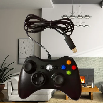 

Black Wired Controller for Windows & Console PC USB Wired Game Play