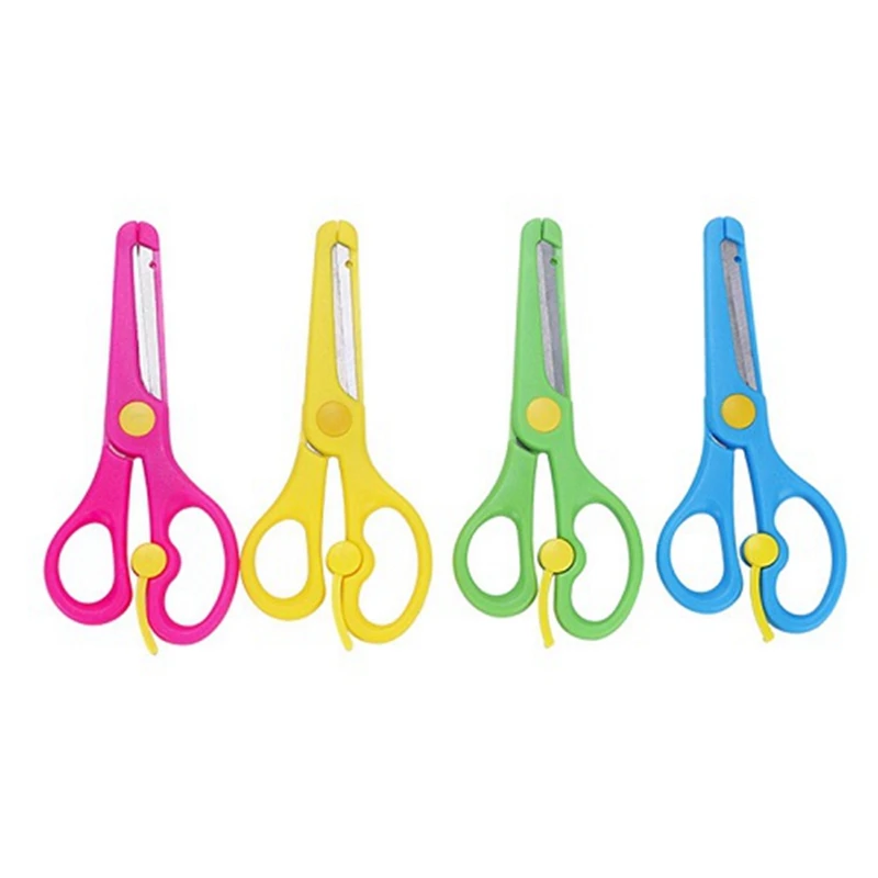 Plastic Safety Scissors Toddlers Training Scissors Paper Cutter For Kids  Children Diy Art Crafttoddlers Training Very Well - Scissors - AliExpress