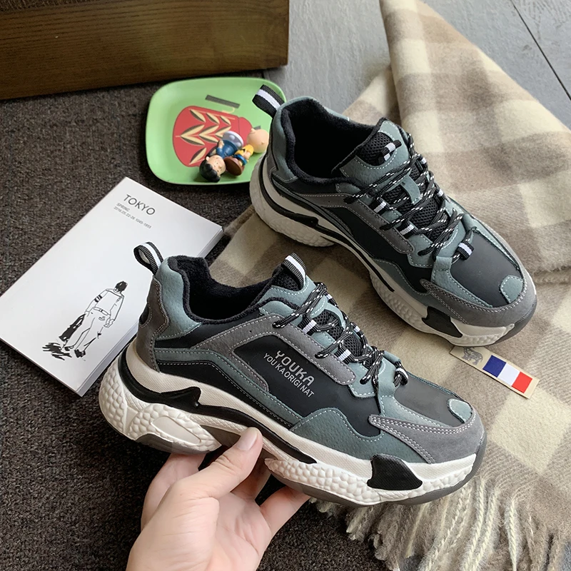 Новинка года; Женская парусиновая прогулочная обувь на платформе; спортивные кроссовки; Роскошные спортивные кроссовки для девочек