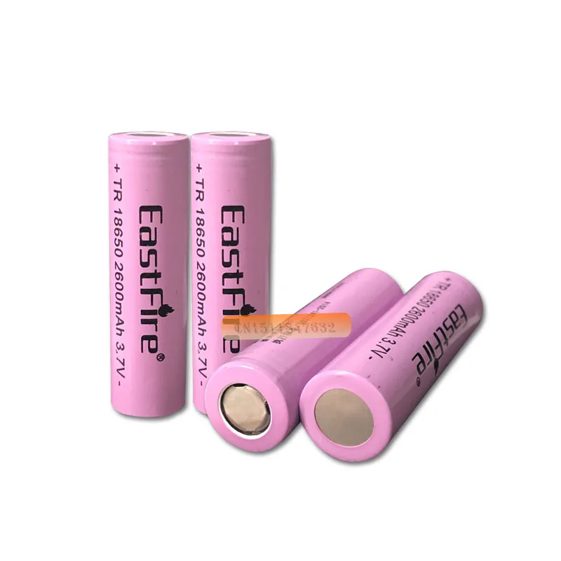 20 x Liion перезаряжаемых батарей ICR18650 2600mAh 18650 Batteria Кнопка сверху без защиты литиевая батарея