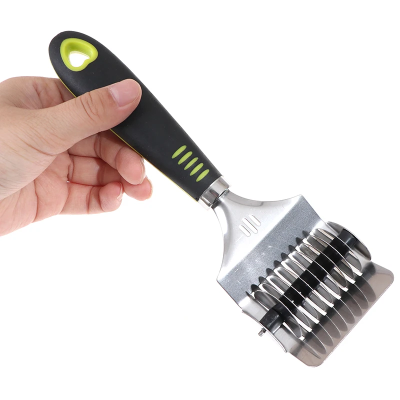 1PCS Manual Stainless Steel Noodle Shallot Garlic Cut Roller Cutter