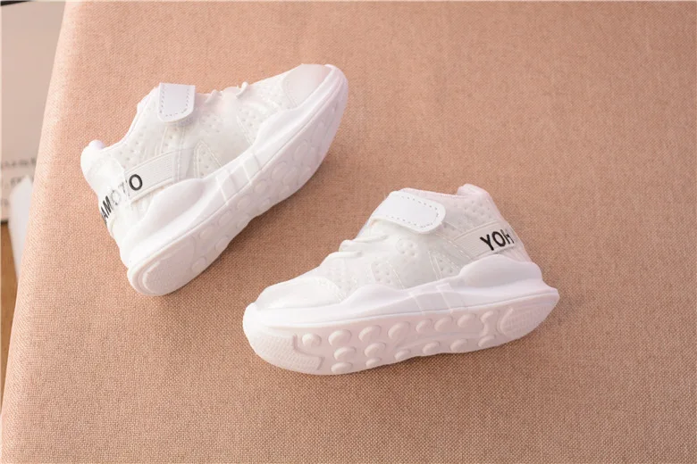 autumn new fashionable net breathable pink leisure sports running shoes for girls white shoes for boys brand kids shoes