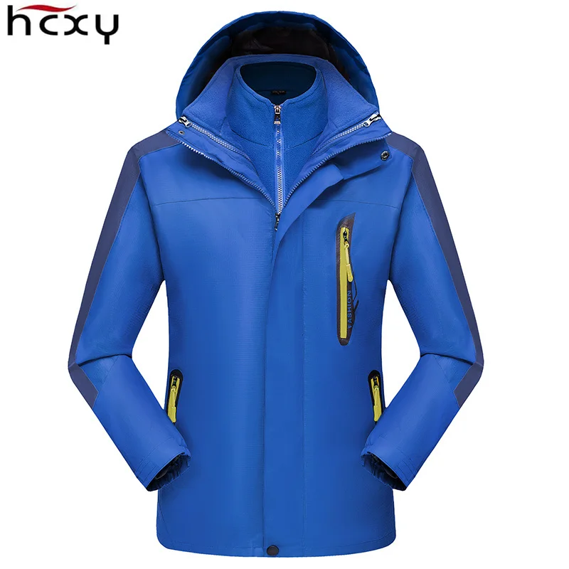 HCXY, мужское техническое пальто со съемным капюшоном, зимняя куртка, мужские теплые пальто, одежда для мужчин, парка, прочная, ветрозащитная, водонепроницаемая