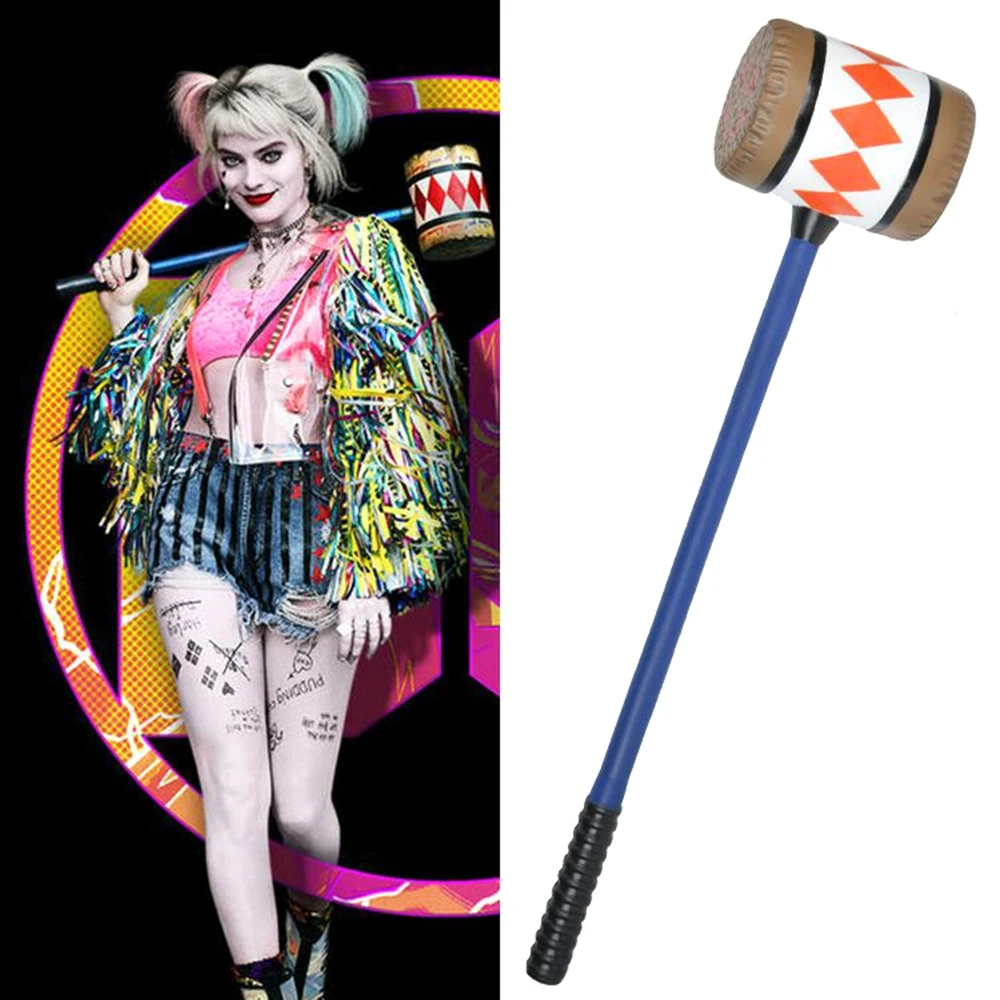 Birds of Prey Harley Quinn Cosplay Mallet Hammer Costume Prop for Halloween Party image 2