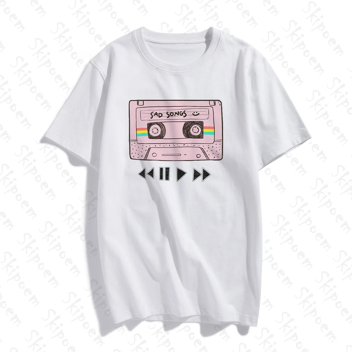 Японский стиль музыка лента футболка для женщин Винтаж эстетическое Kawaii Harajuku хлопок размера плюс короткий рукав одежда футболка Femme - Цвет: 3