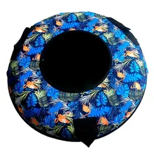 Skiing children's models 70cm round dryland wear thick inflatable sand board water skiing turf ski tow ring