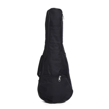 

Black 21" Guitar Bag Adjustable Shoulder Straps Guitar Carry Bags Soft Case Nylon oxford Ukulele Waterproof Guitar Cover Gig Bag