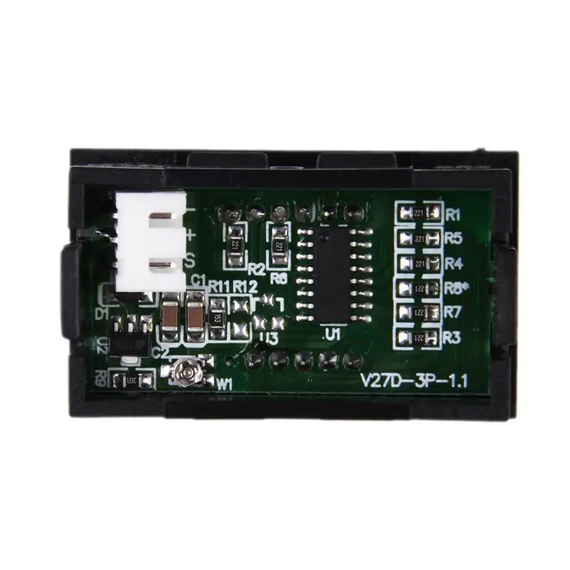 Мини DC 0-10V RGB Светодиодная панель дисплей цифрового вольтметра вольтметр