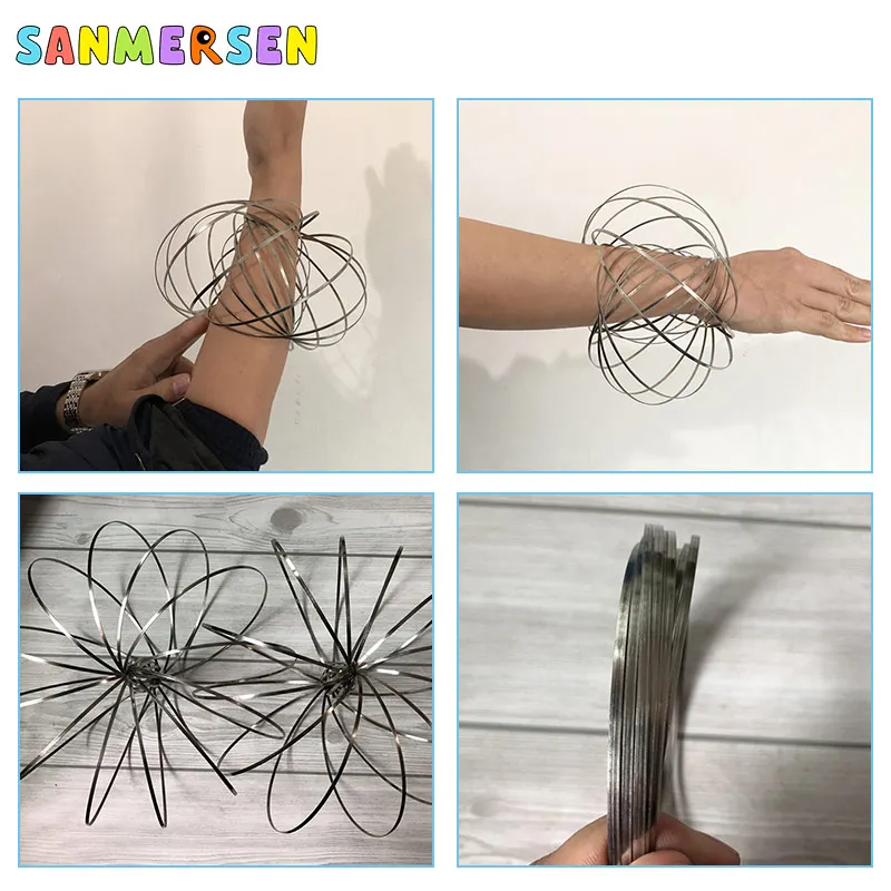 Волшебная игрушка браслет из нержавеющей стали Забавный 3D волшебный крупным