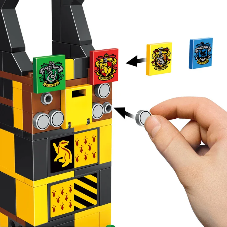 Baratos 536 figuras de Uds. Harri compatibles con Legoinglys 75956 bloques de construcción juguetes de ladrillo para niños juegos de Quidditchs mágicos de películas Harri