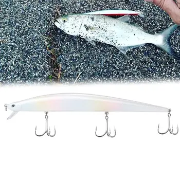 

Hunthouse minnow tide slim white 175mm 31g long fish lure minnow white fishing lure rolling hard bait