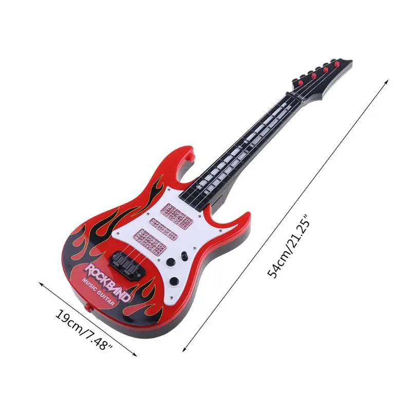 Новое поступление забавная электрическая игрушечная гитара Fire Rock Band музыкальная