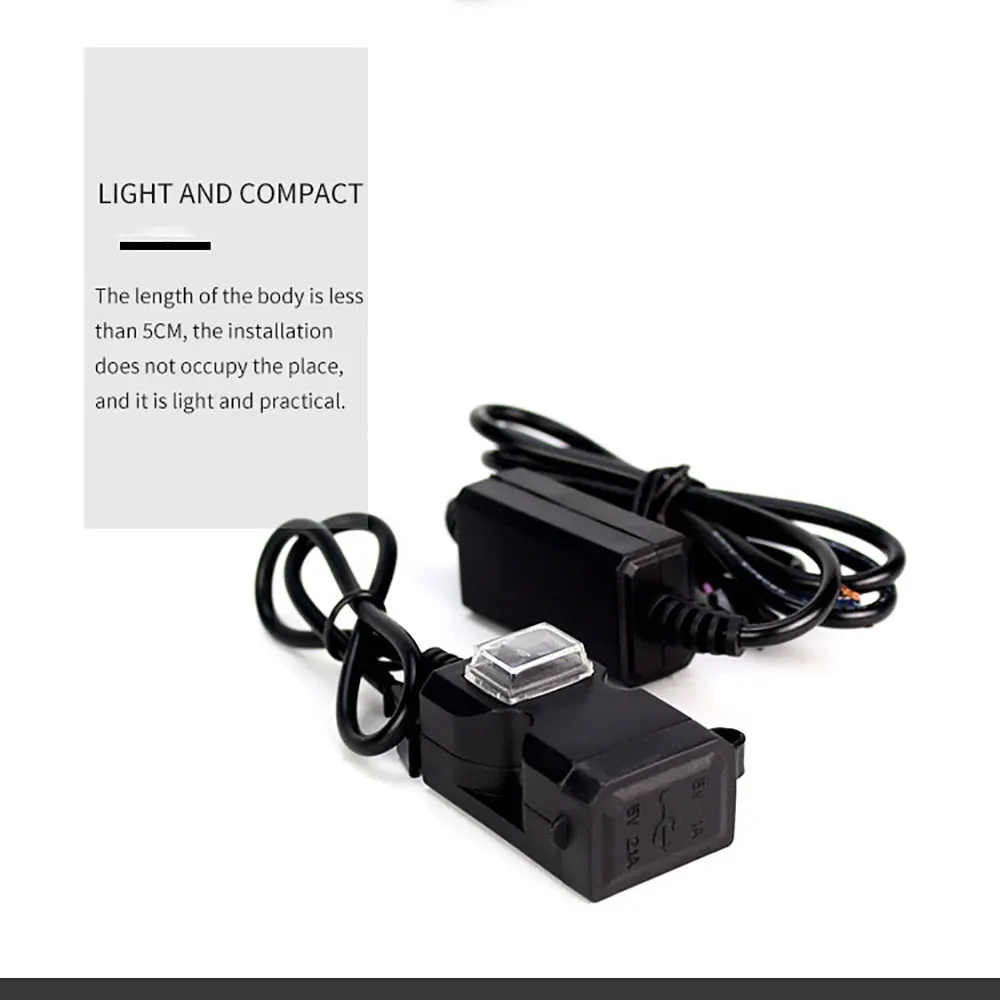 Мобильный телефон Зарядное устройство для электрического мотоцикла Dual USB 12V мотоциклов Зарядное устройство гнездо