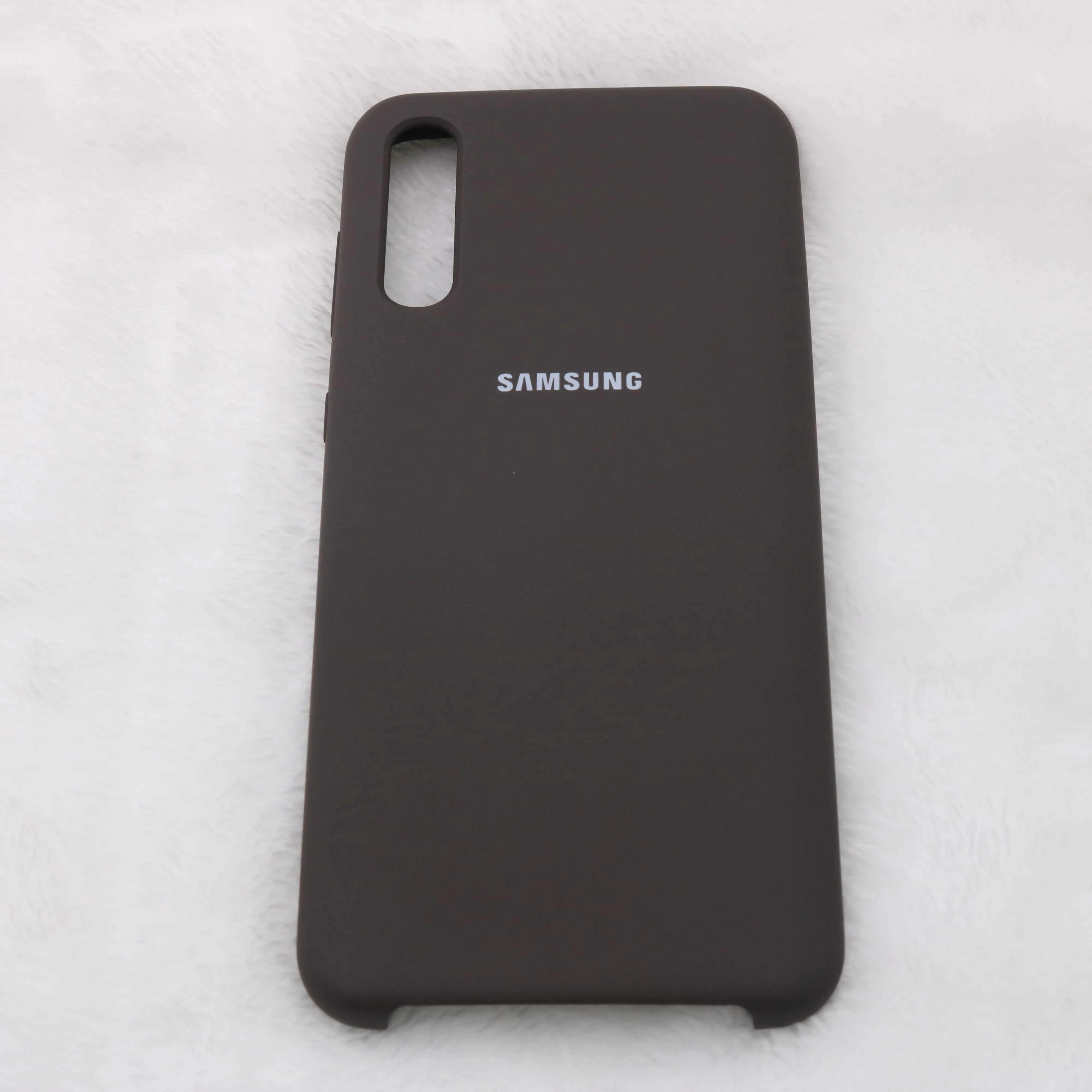 Samsung A50 Чехол жидкий силикон мягкий защитный samsung Galaxy A70 A50 A30 A10 A60 A40 A90 чехол для Galaxy A50 чехол - Цвет: Black
