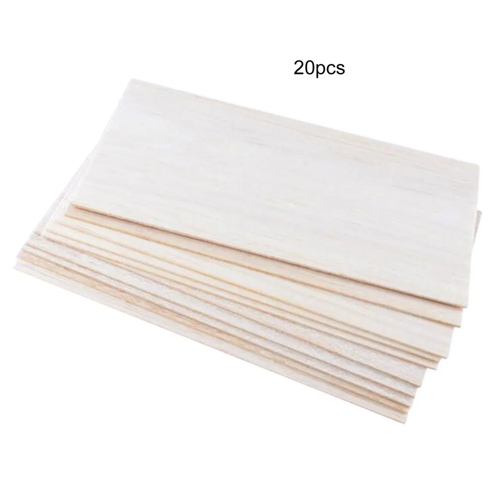 

Diy Handmade Wood Board Building Model Material Wood Strip Light Board Wood Block Fine Wood Strip Thin Wood Chip 20Pcs
