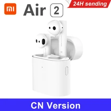 Оригинальные беспроводные наушники Xiao mi Air 2 TWS Airdots Pro 2 mi Air 1 True ENC Bluetooth 5 Tap управление голосом LHDC Dyna mi c