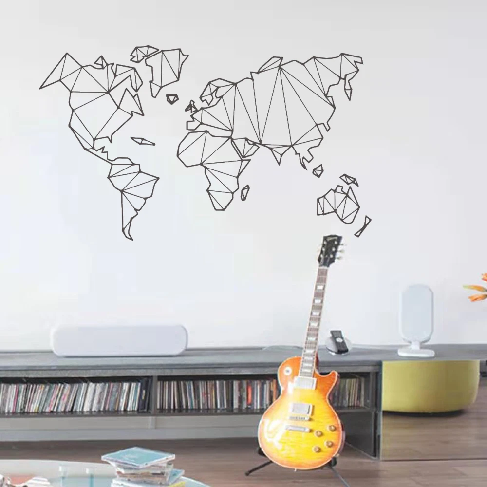Camera Da Letto E Soggiorno Con Decorazione Della Mappa Del Mondo Adesivi Murali Adesivi Per La Decorazione Della Mappa Del Mondo In Vinile Adesivi Pe