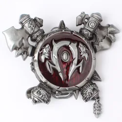 Orc shield game tema cinto fivela de metal diy