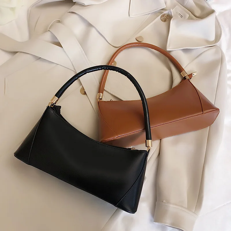 

France Non-mainstream Bag 2019 New Style Trend Line Versatile WOMEN'S Bag Fashion Western Style Shoulder Bag Retro Handbag