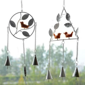 

Creative Vintage Japanese Style Bird Metal Wind Chime With Birds Garden Outdoor Wind Chime Bell Home Decor