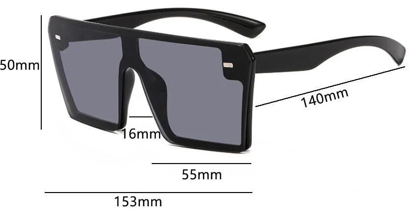 Пластиковые черные негабаритные Квадратные Солнцезащитные очки для женщин и мужчин, винтажные дизайнерские брендовые солнцезащитные очки с большой оправой, Женские Звездные градиентные очки