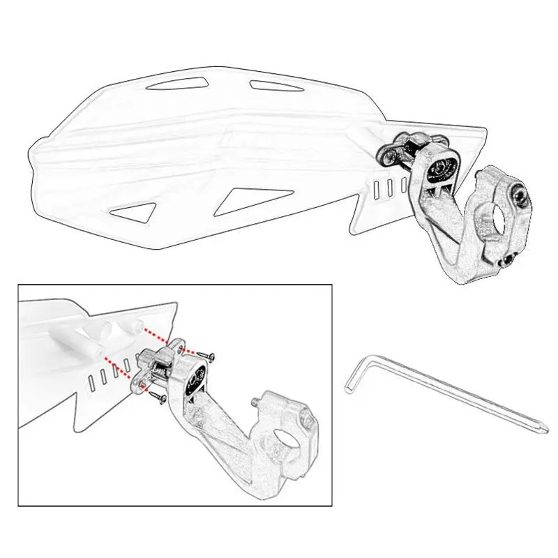 Мотоцикл Байк ATV Руль рукавицы ручной щитки для KTM SX SXF EXC XCW EXC F Husqvarna CRF YZF RMZ KXF KLX