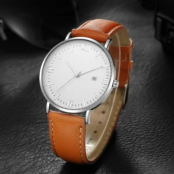 

Woman Wrist Watch Luxury Quartz Ultrathin 8mm Stainless Steel Dial Leather Band relogios femininos montres femmes 2019 luxe