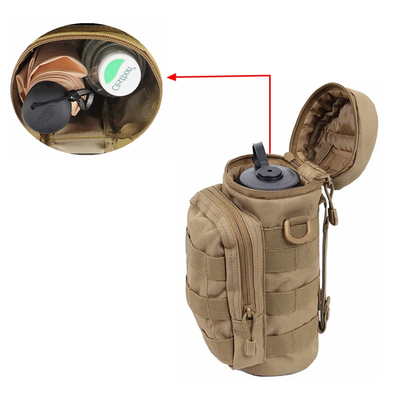 Военный Тактический Рюкзак MOLLE Портативная сумка для чайника занятий спортом на