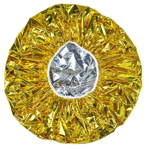 Golden Одноразовая эластичная лента для волос, женский колпачок для красителя, водонепроницаемая крышка для головы для ванны, отлично подходит для защиты волос во время купания - Цвет: Golden