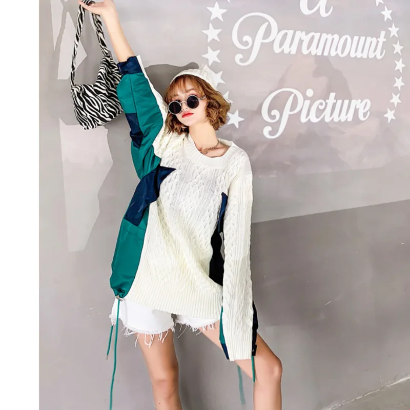 Vefadisa Plus Size Polyester Patchwork Women
