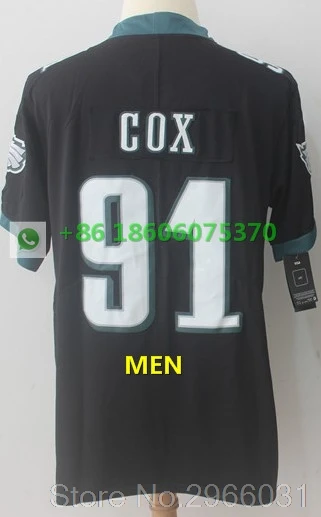 For men A+++ Качественная мужская майка для взрослых 86 Zach Ertz 91 fletcher cox 11 carson wentz 9 Nick Foles Philadelphia - Цвет: For men