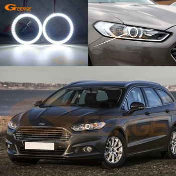 

Excellent smd led Angel Eyes kit Day Light Ultra bright DRL For Ford Mondeo Fusion 2013 2014 2015 2016 2017 HALOGEN headlight