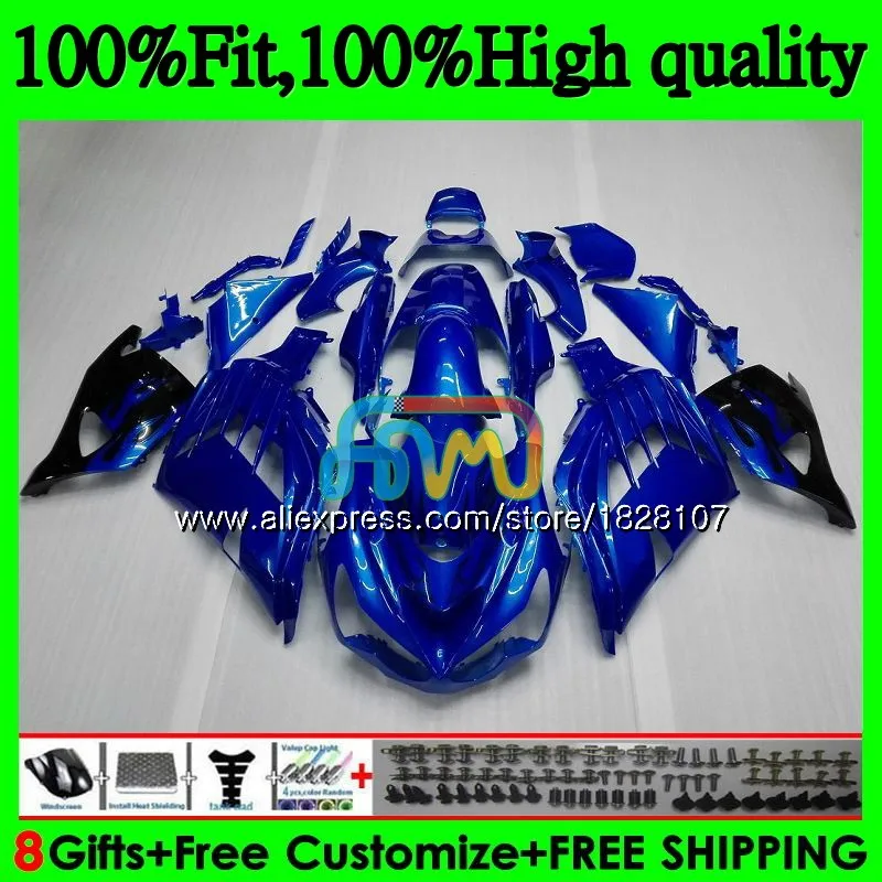 Инъекции для KAWASAKI ZX 14R ZZR1400 ZX-14R 21BS. 15 ZX14R 06 07 08 09 10 11 2006 2007 2008 белый глянцевый 2009 2010 2011 обтекатель