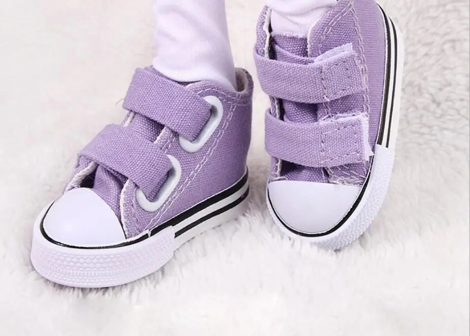 purple Модная обувь для куклы BJD с высоким ремешком для девочек 60 см; 1/3 Тканевая обувь для куклы; шесть цветов; аксессуары для костюмированной вечеринки - Цвет: purple