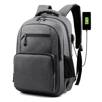 

Gray Men Backpack School Bags Boys Teen Oxford Back Pack Male Bagpack College Style Large Capacity Multifunction Back Bag