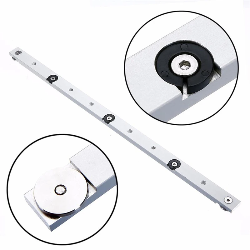 

300/450mm Rail Miter Bar Slider Table Saw Push Plates Gauge Rod Woodworking Tool