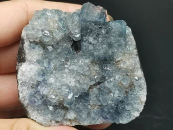 

103.3Natural crystal, blue green fluorite, crystal mineral, crystal specimen