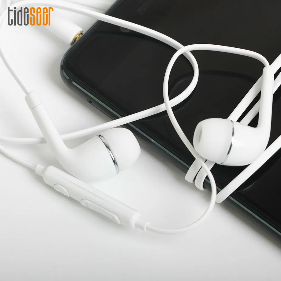 10pcs lot 3 5mm In Ear Earphones Earbuds with Mic Remote Volume Control Sport Wired Headset for Samsung Galaxy S6 S7 S8 J5